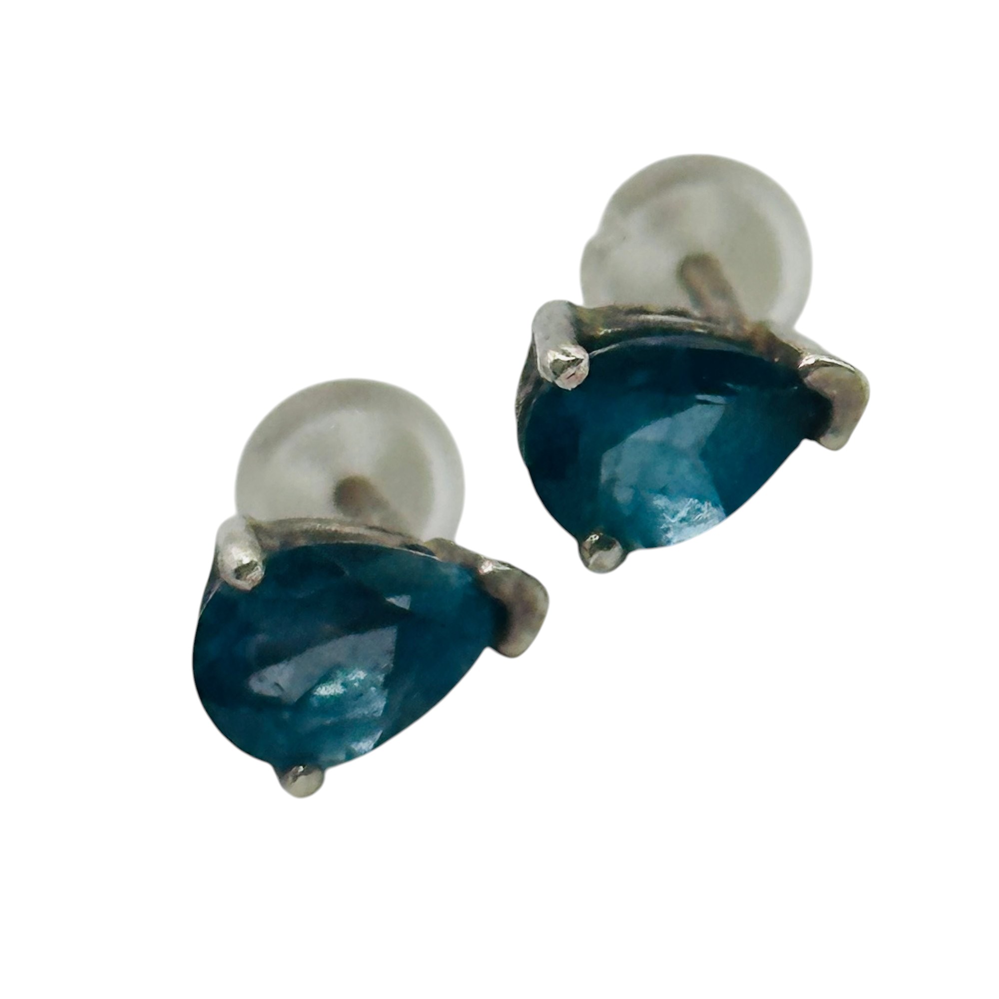 Sterling Spinel Teardrop Earrings