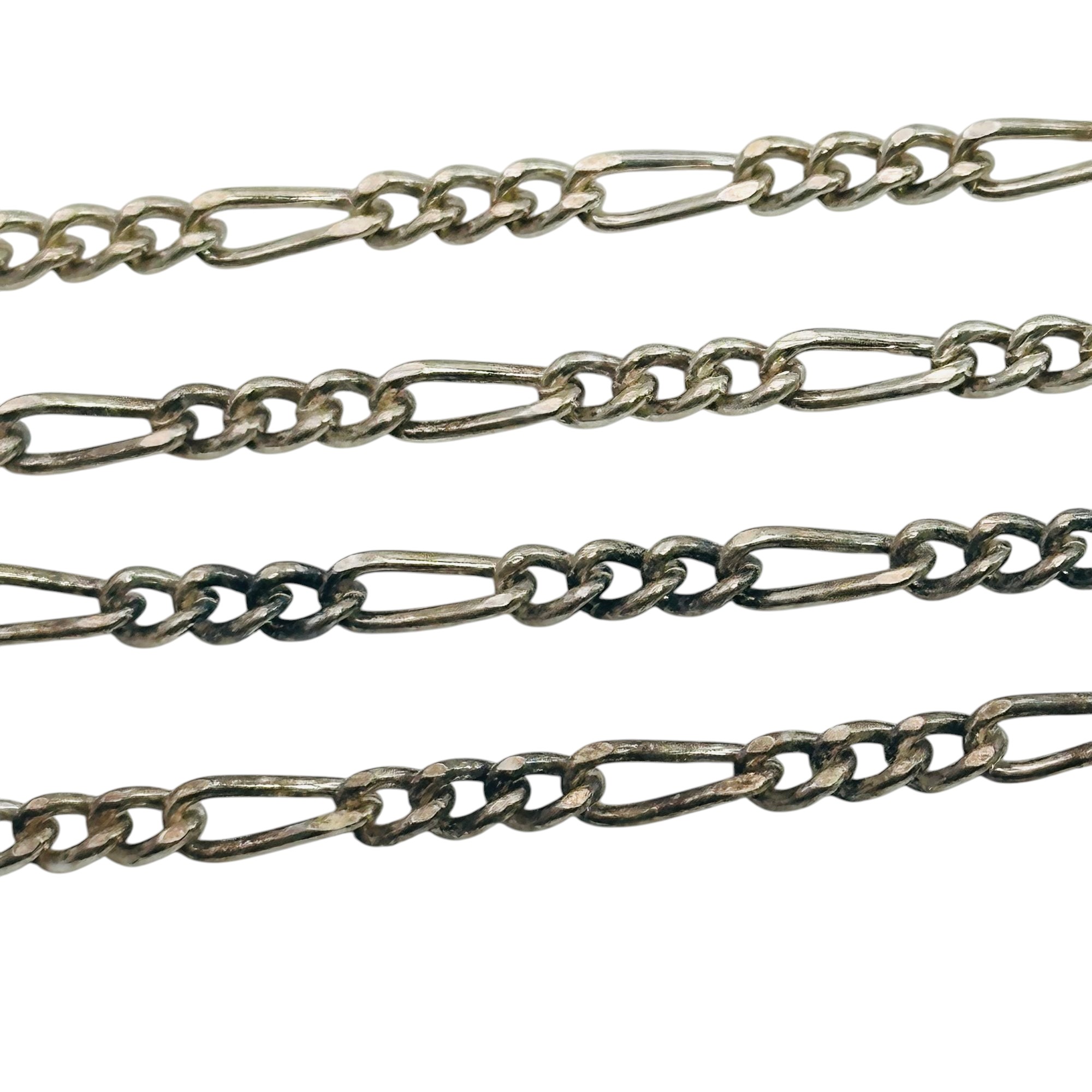 980 Silver Figaro Chain Necklace