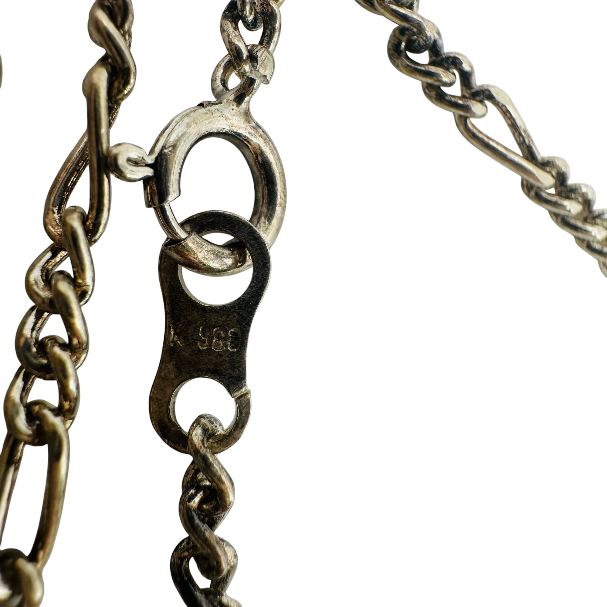 980 Silver Figaro Chain Necklace