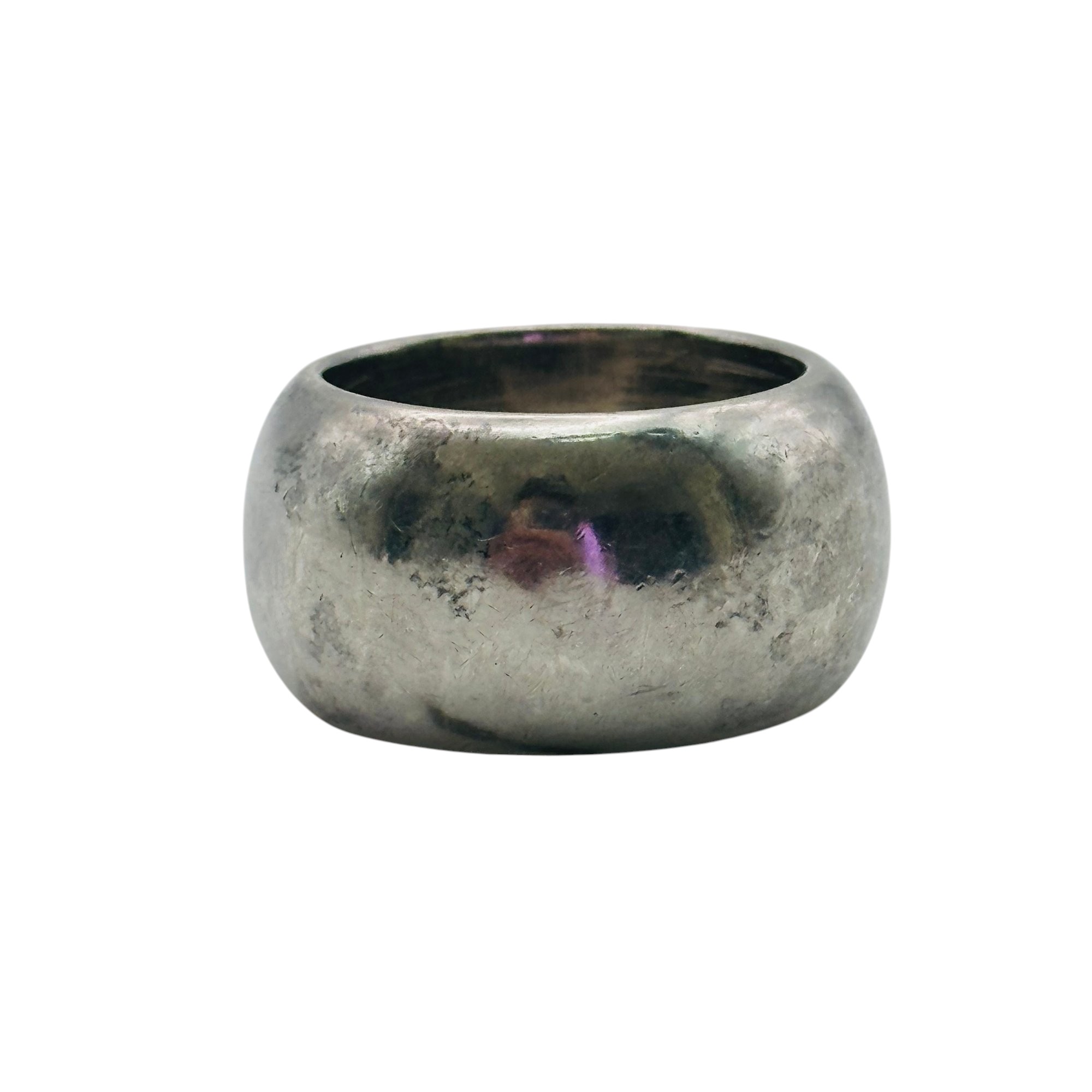 Sterling Thick Band Ring Sz 6