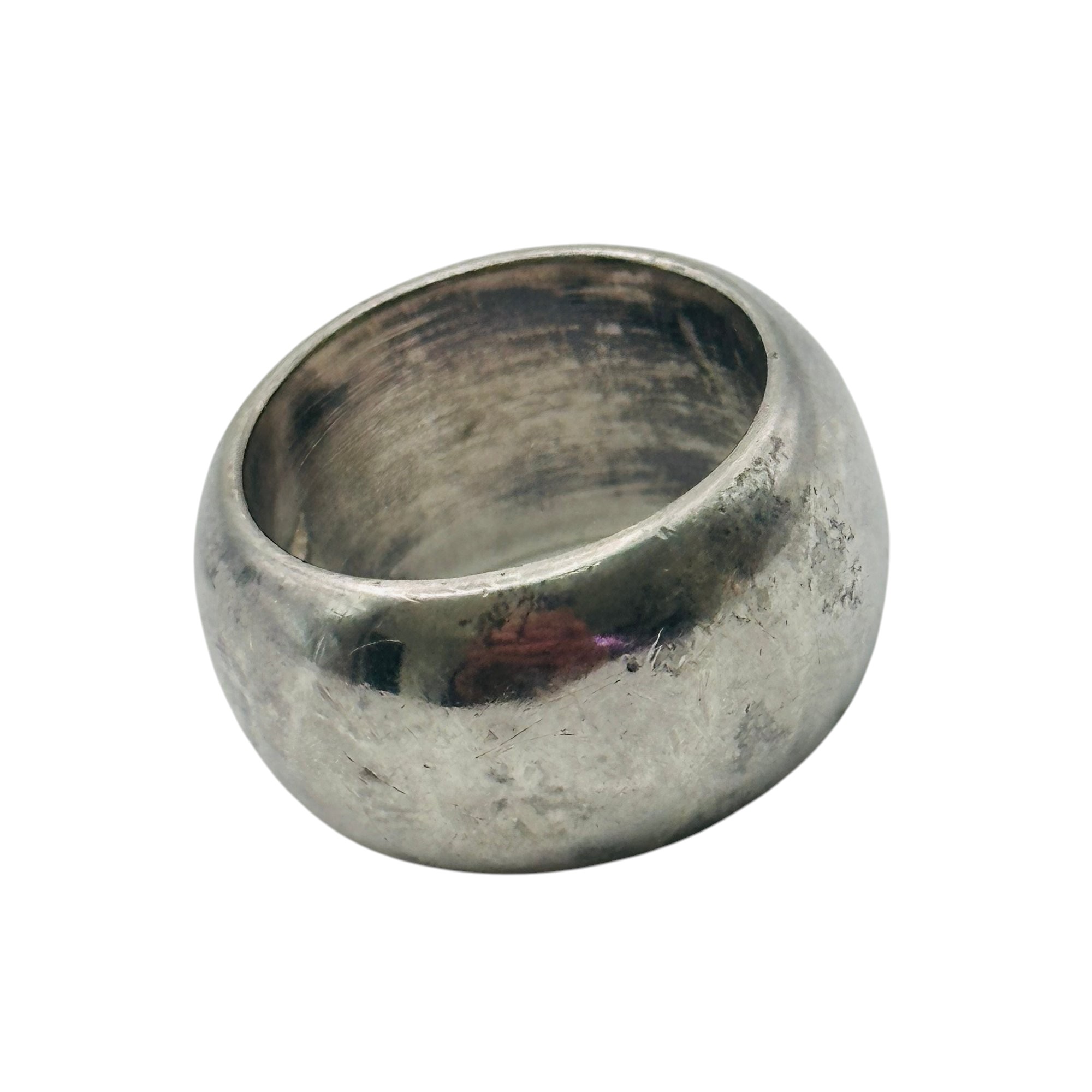 Sterling Thick Band Ring Sz 6