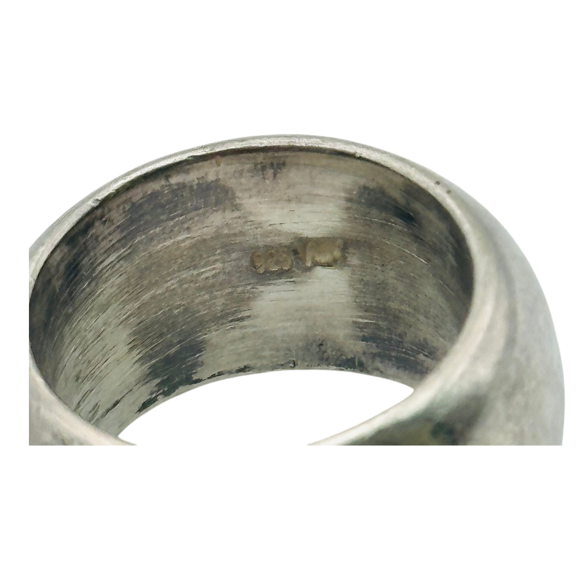 Sterling Thick Band Ring Sz 6