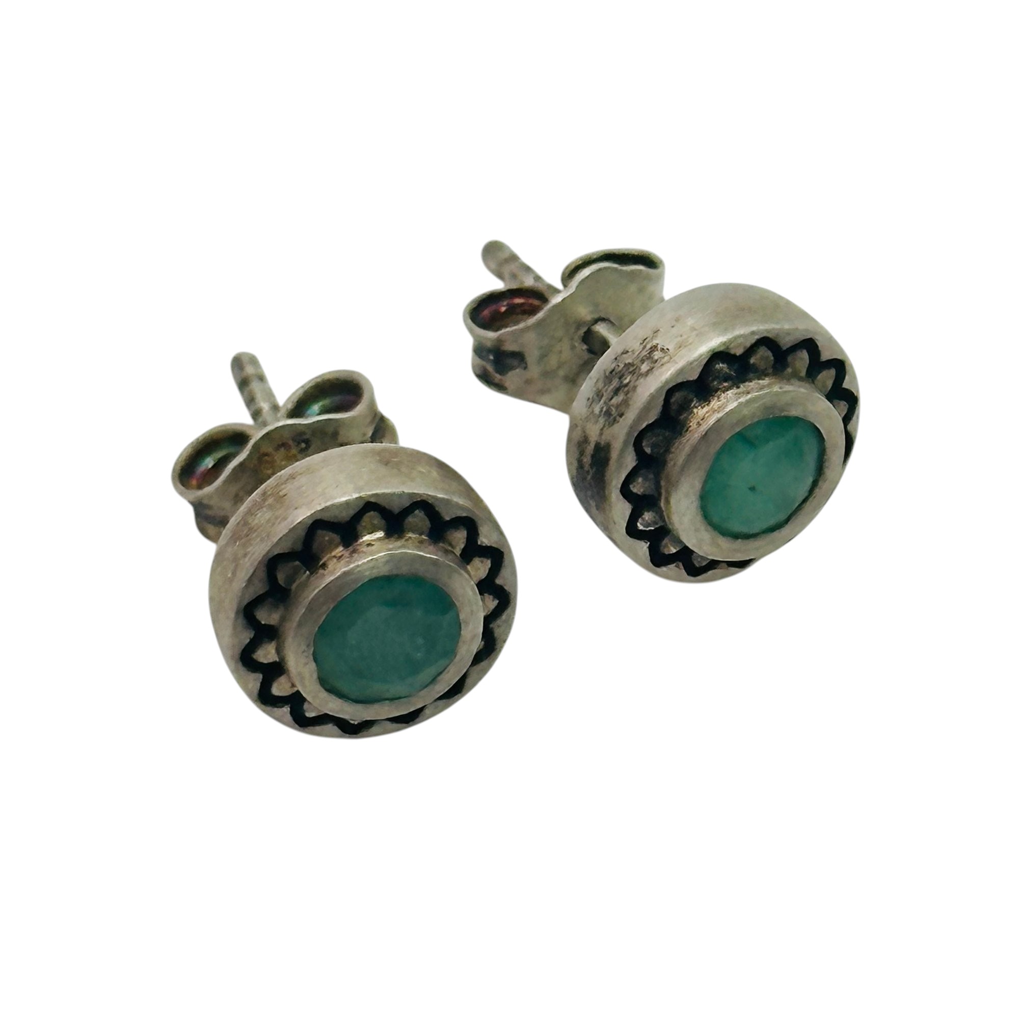 Sterling Aqua Earrings