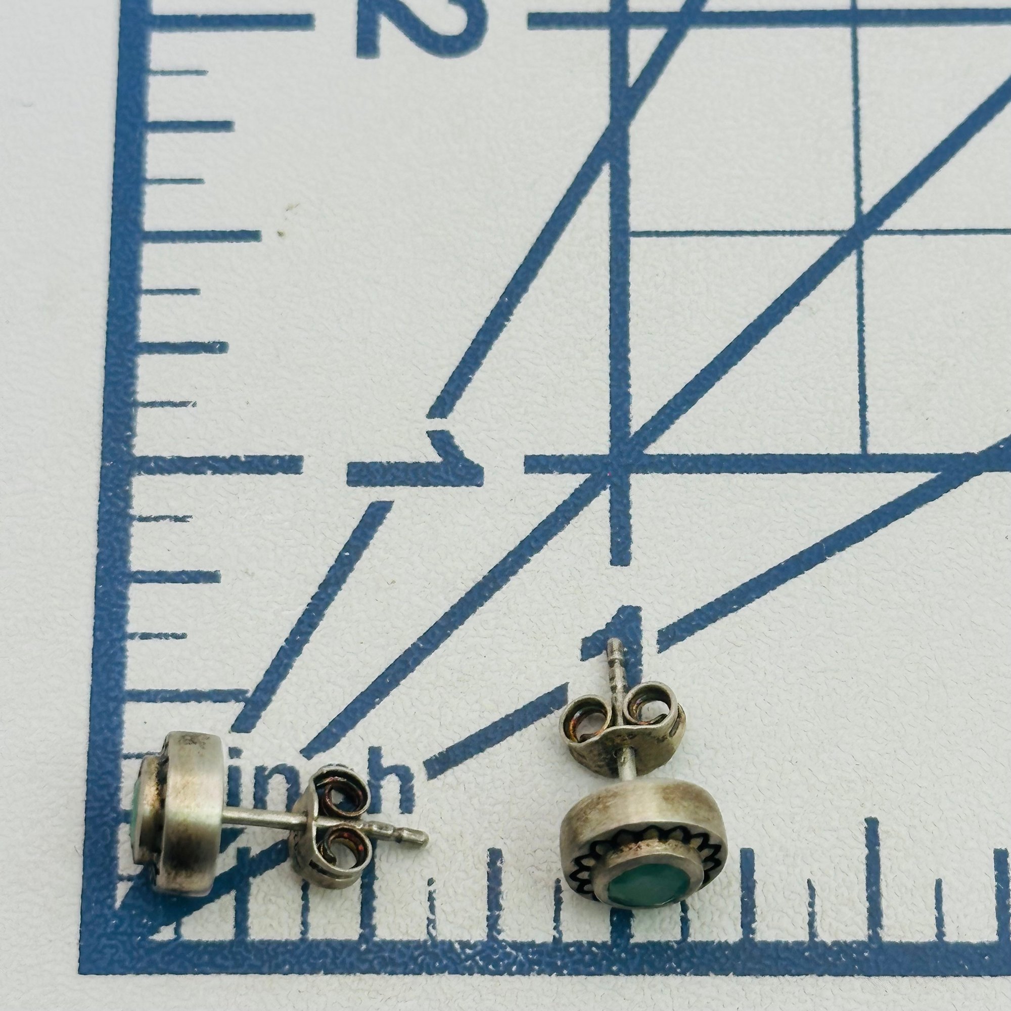 Sterling Aqua Earrings