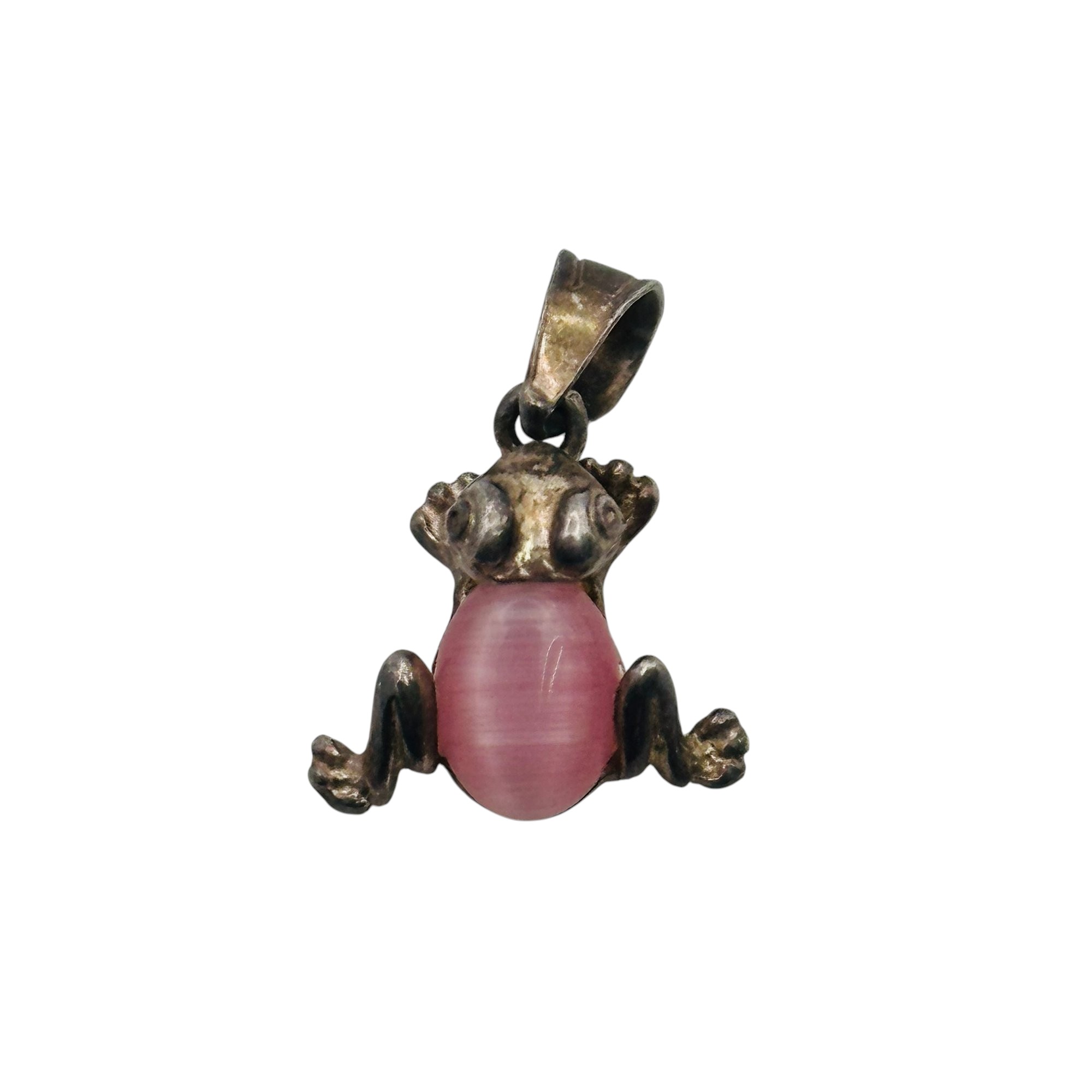 Sterling Frog Pendant