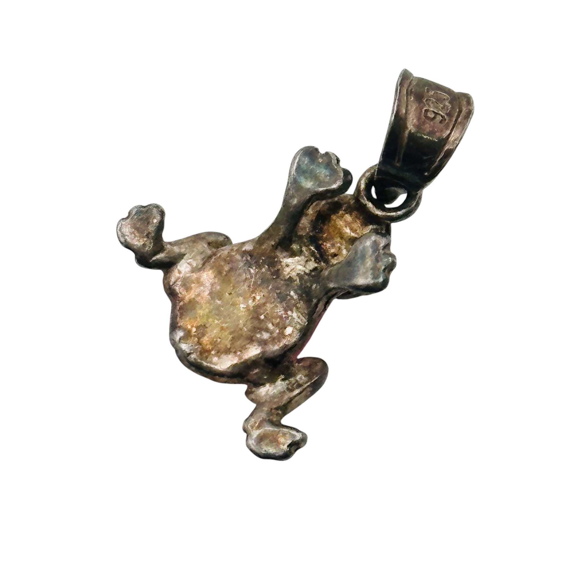 Sterling Frog Pendant