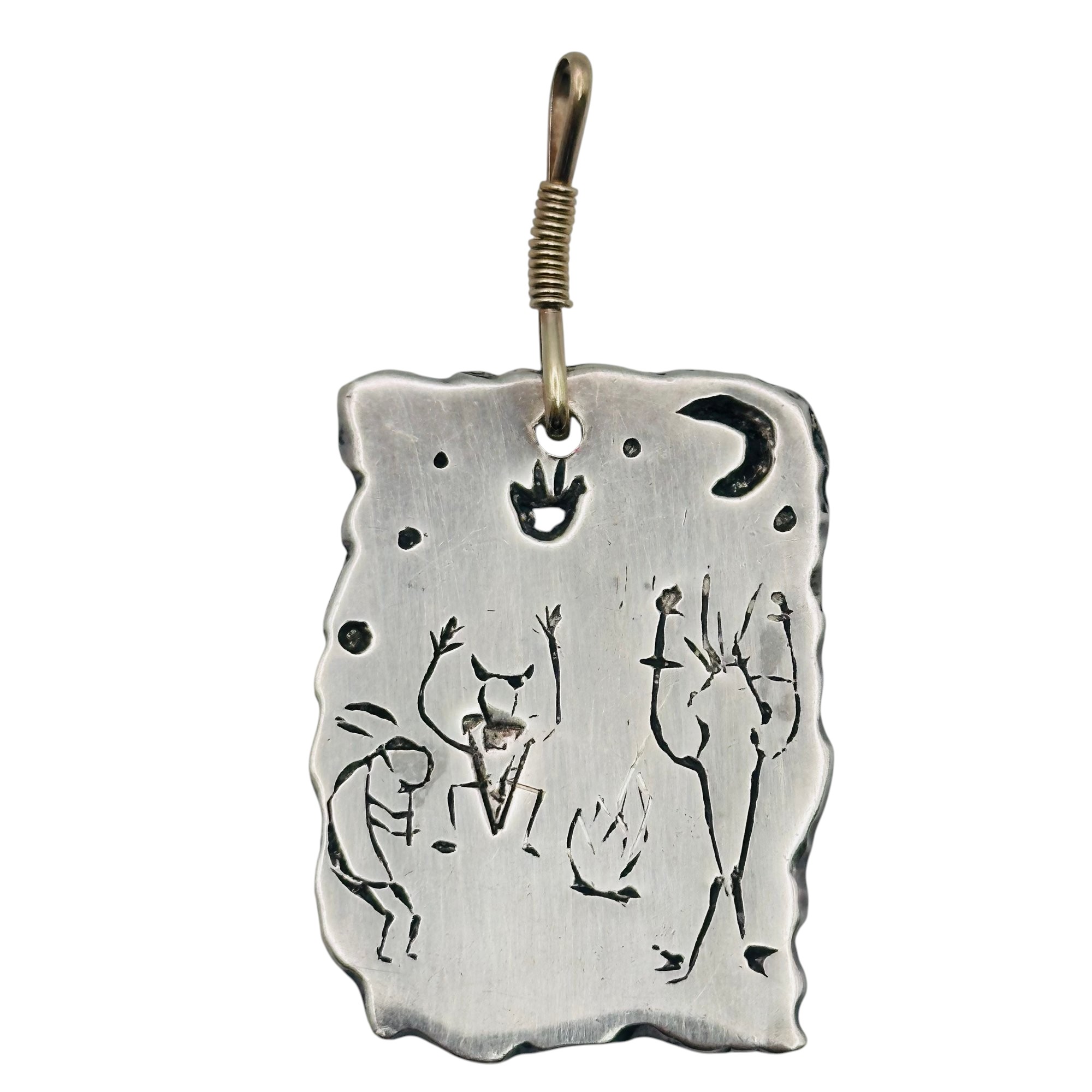 Handmade Sterling Dancing Figure Pendant