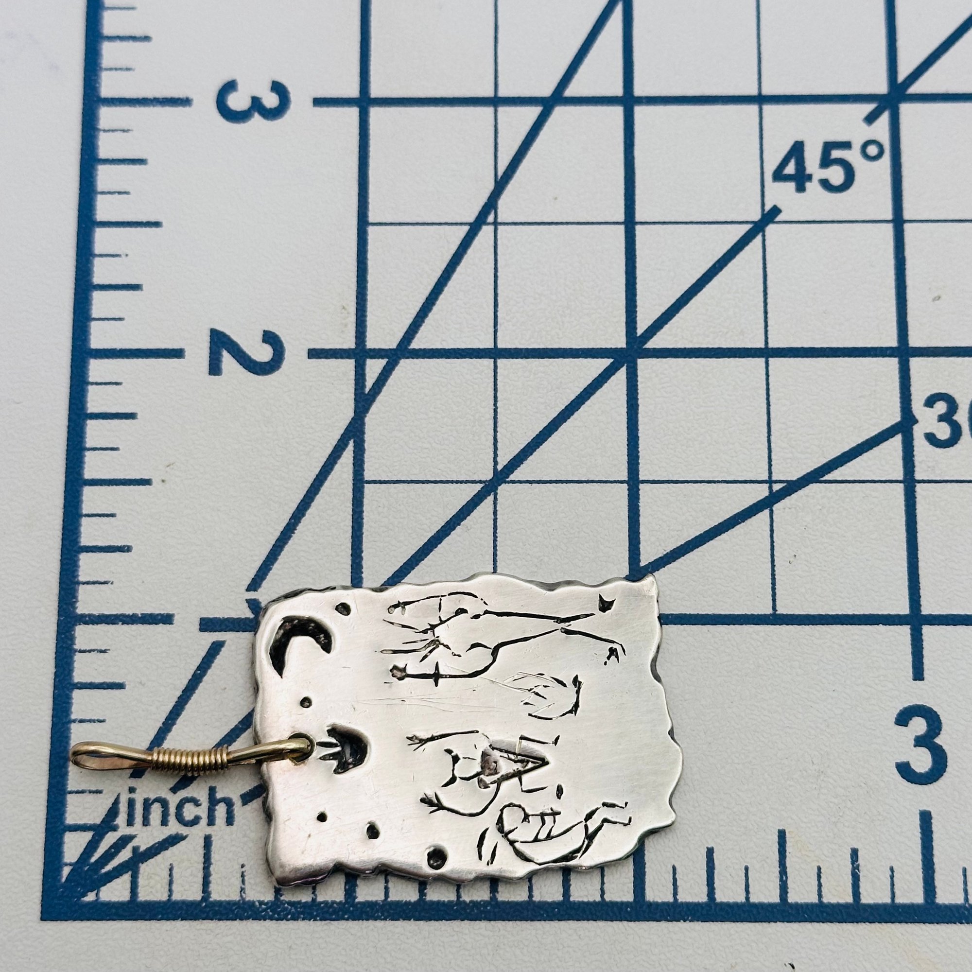 Handmade Sterling Dancing Figure Pendant