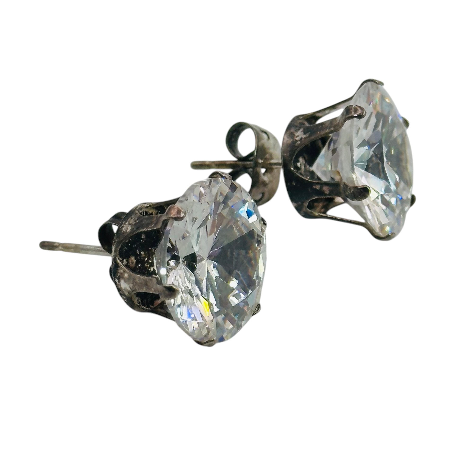 Sterling Rhinestone Earrings
