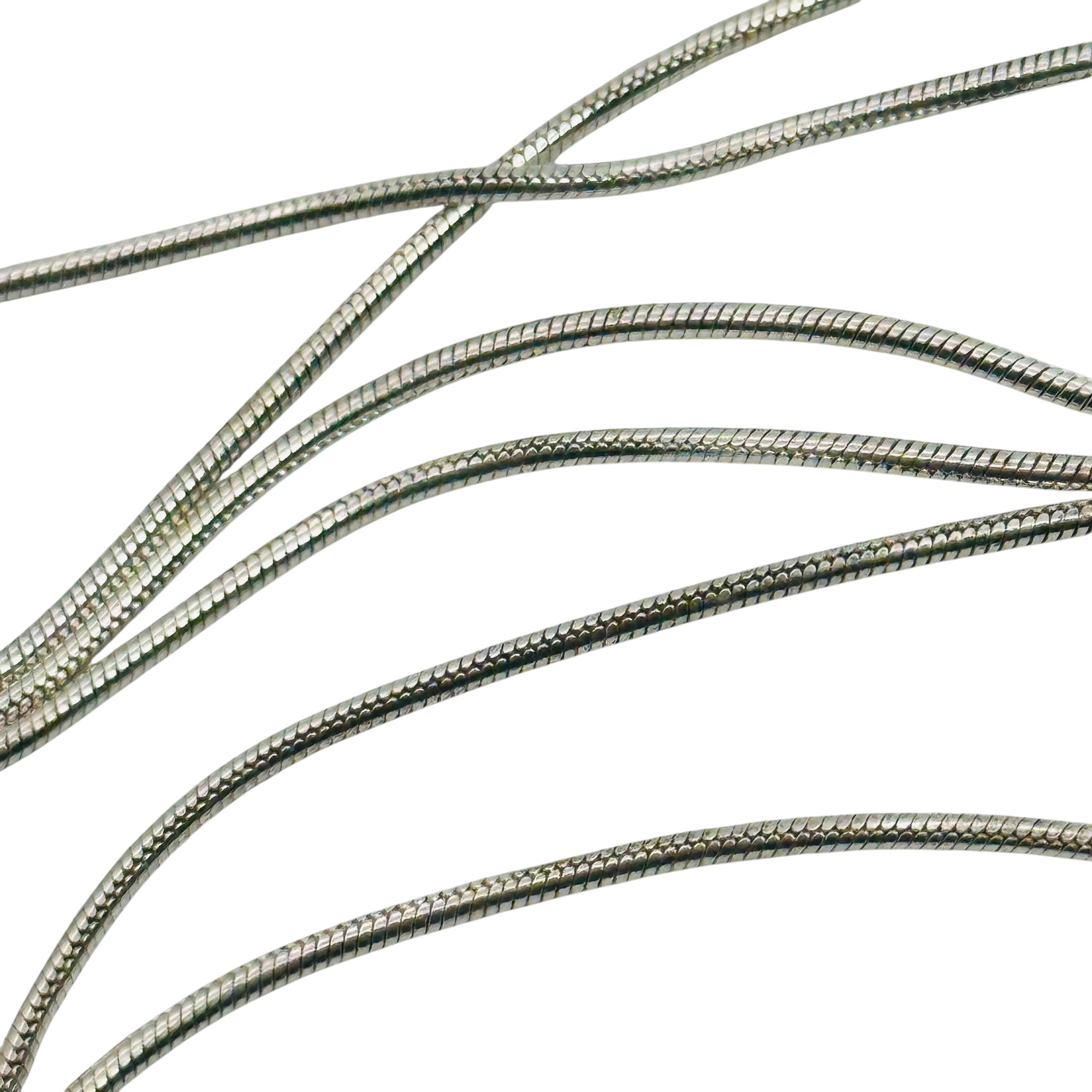 Sterling Round Snake Chain Necklace