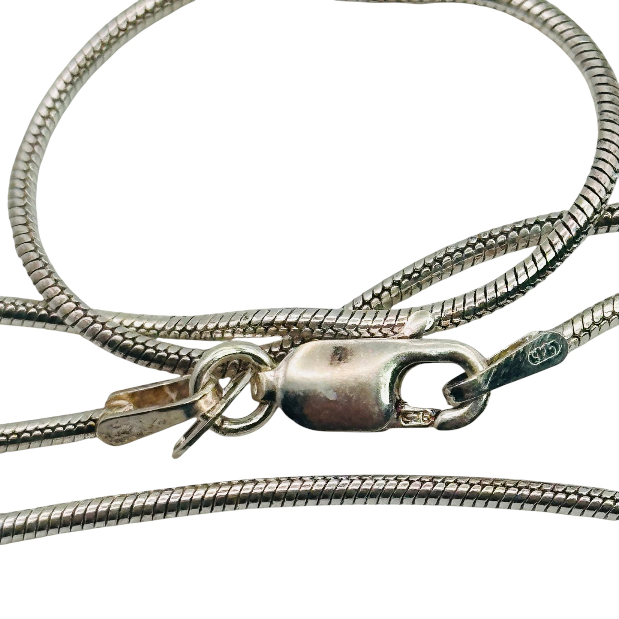 Sterling Round Snake Chain Necklace