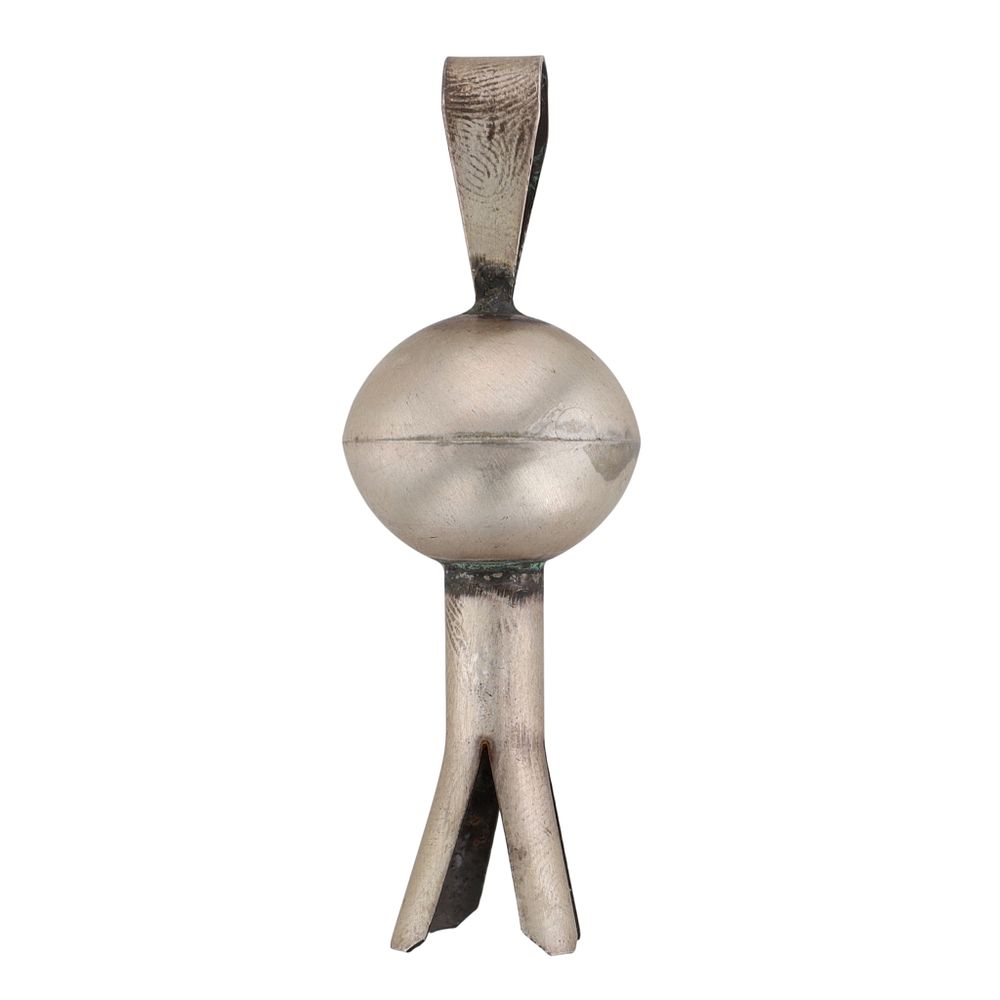 Lot 229: Monica Smith Navajo Sterling Squash Blossom Pendant