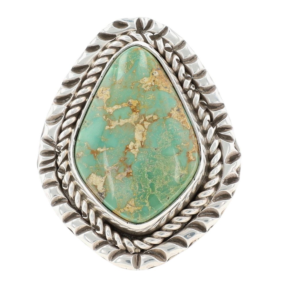 Lot 244: LaRose Ganado Navajo Sterling Royston Turquoise Ring Sz 8