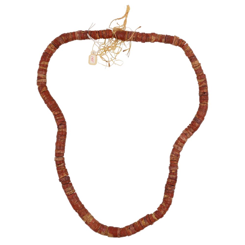 Lot 370: Vintage African Bauxite Trade Bead Necklace