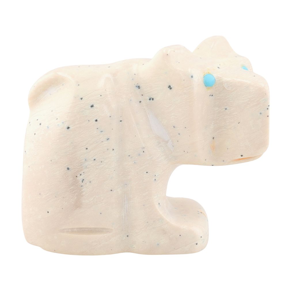 Lot 375: Gilbert Lonjose Zuni Fish Rock Bear Fetish Carving