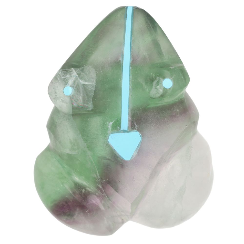 Lot 411: Richardson's Trading Post: Kenric Laiwakete Zuni Fluorite Frog Fetish Carving