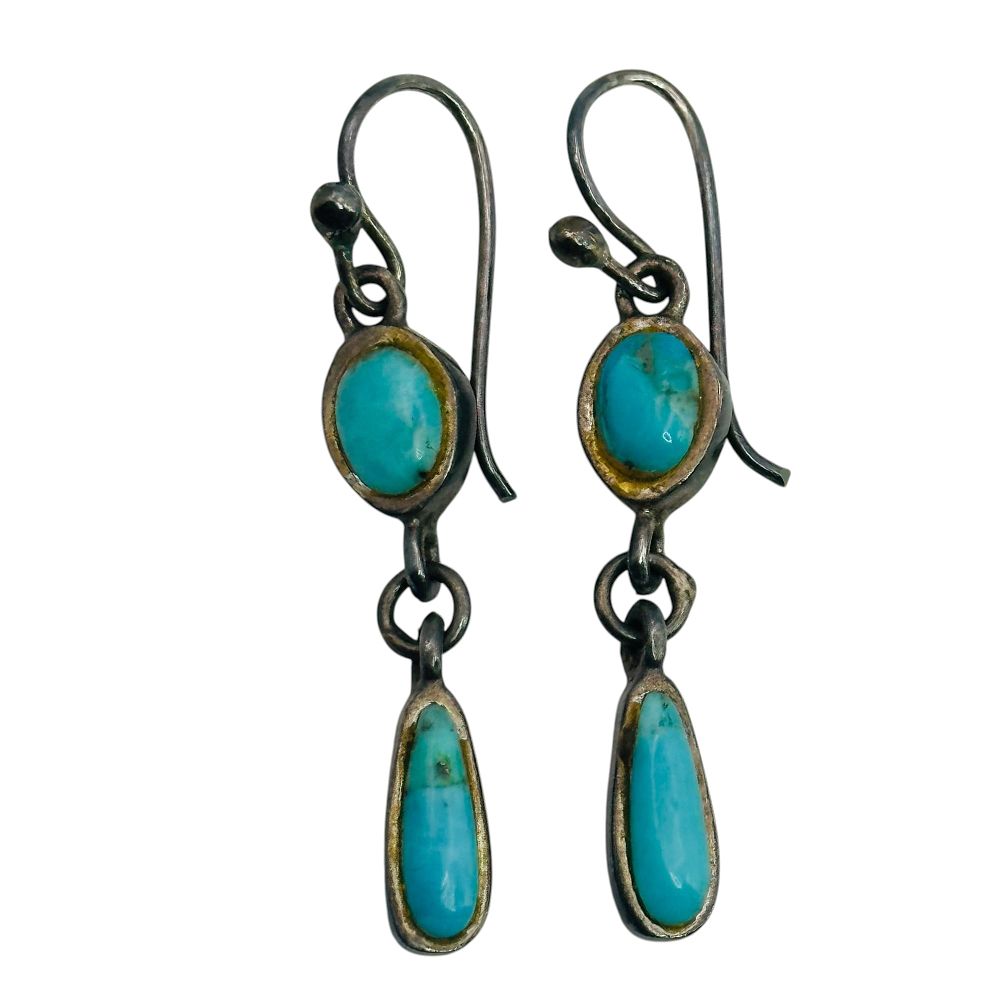 Lot 19: Barse Sterling Turquoise Earrings
