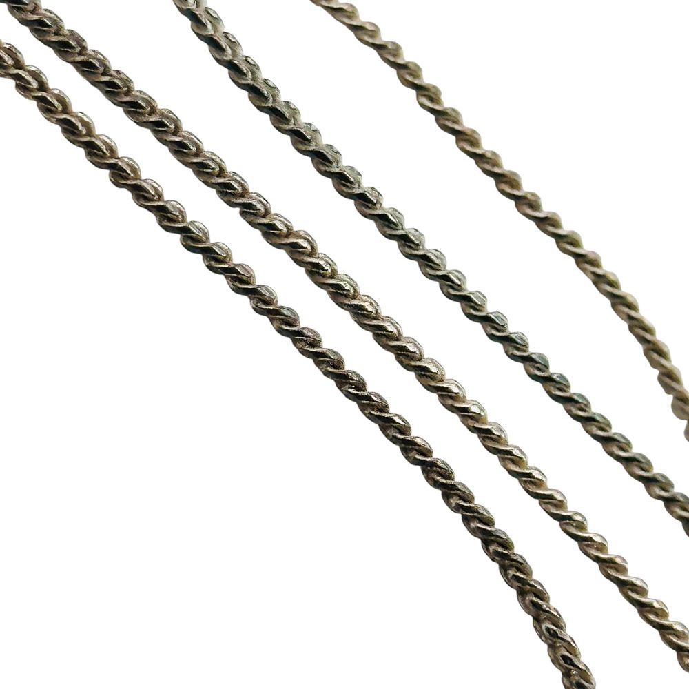 Lot 36: Sterling Twisted Chain Necklace