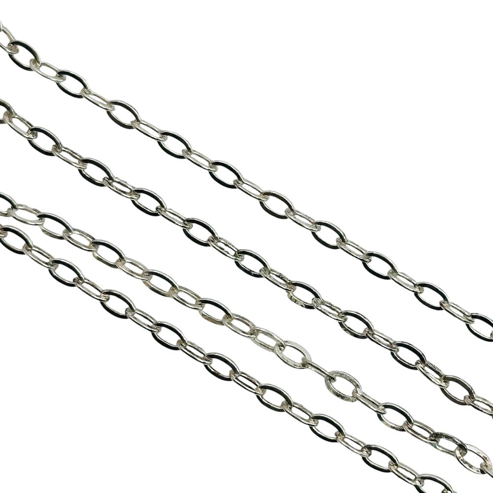 Lot 43: Italy Sterling Cable Chain Necklace