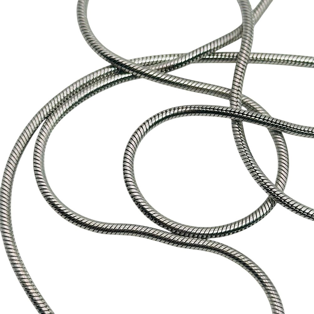Lot 51: Sterling Round Snake Chain Necklace