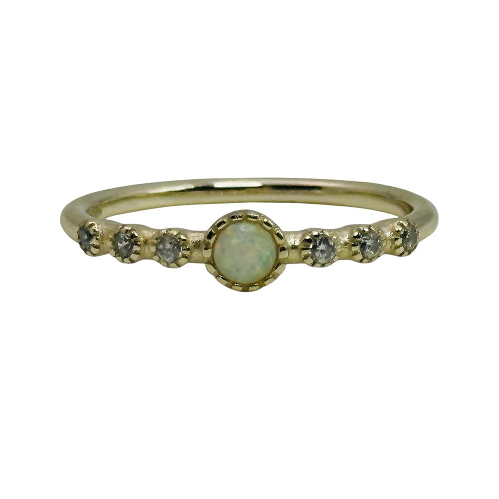 Lot 84: Sterling Opal Ring Sz 8