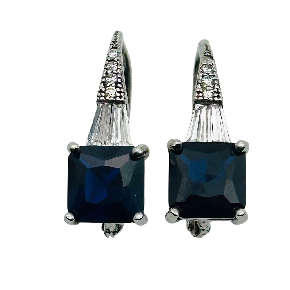 Lot 99: Sterling Spinel Earrings