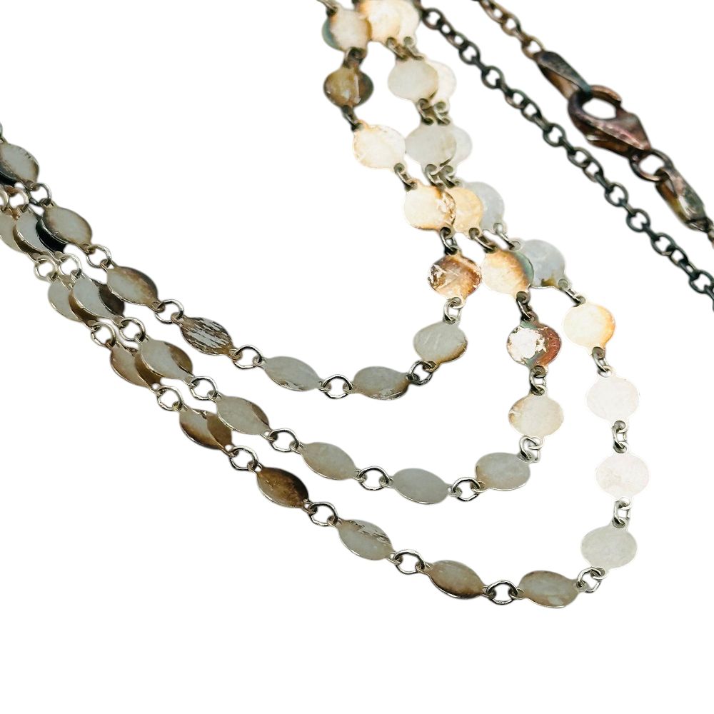 Lot 126: KA 1772 Italy Sterling Chandelier Necklace