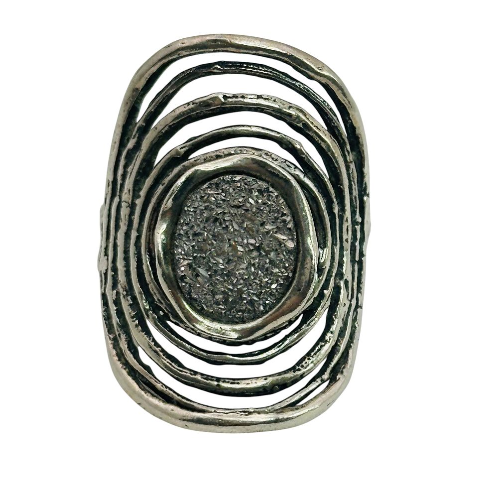 Lot 143: PZ Israel Sterling Thumb Ring Sz 7