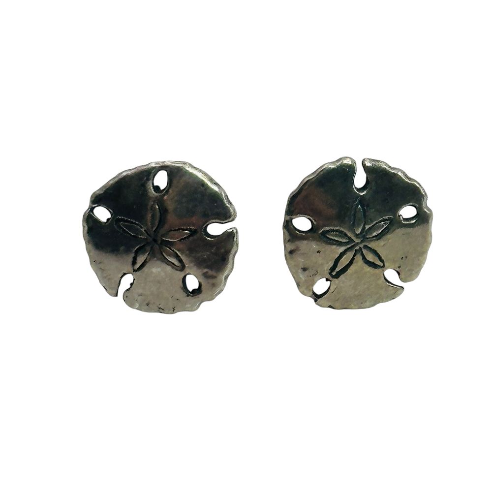 Lot 175: Sterling Sand Dollar Earrings
