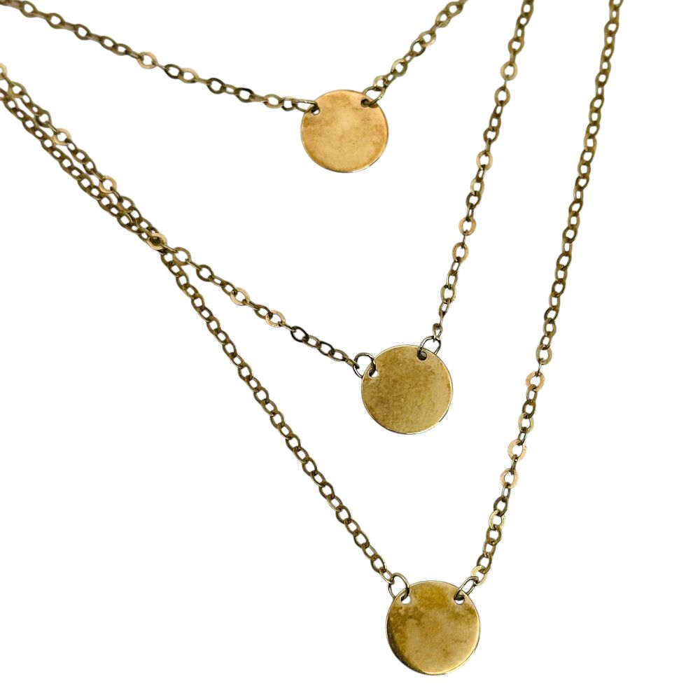 Lot 185: Italy Sterling Layered Cable Chain Necklace