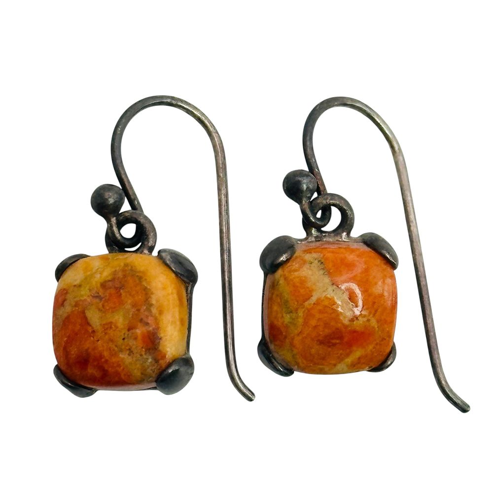 Lot 196: Barse Sterling Spiny Oyster Earrings