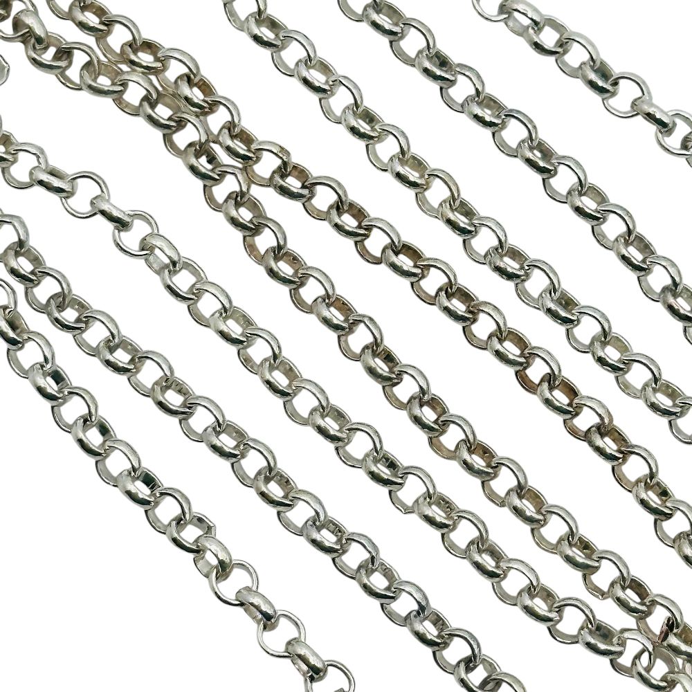 Lot 205: Sterling Cable Chain Adjustable Necklace