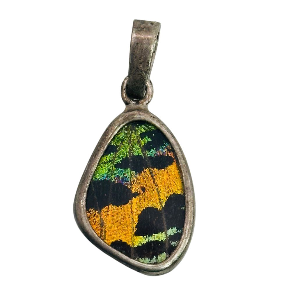 Lot 214: 950 Silver Butterfly Wing Pendant