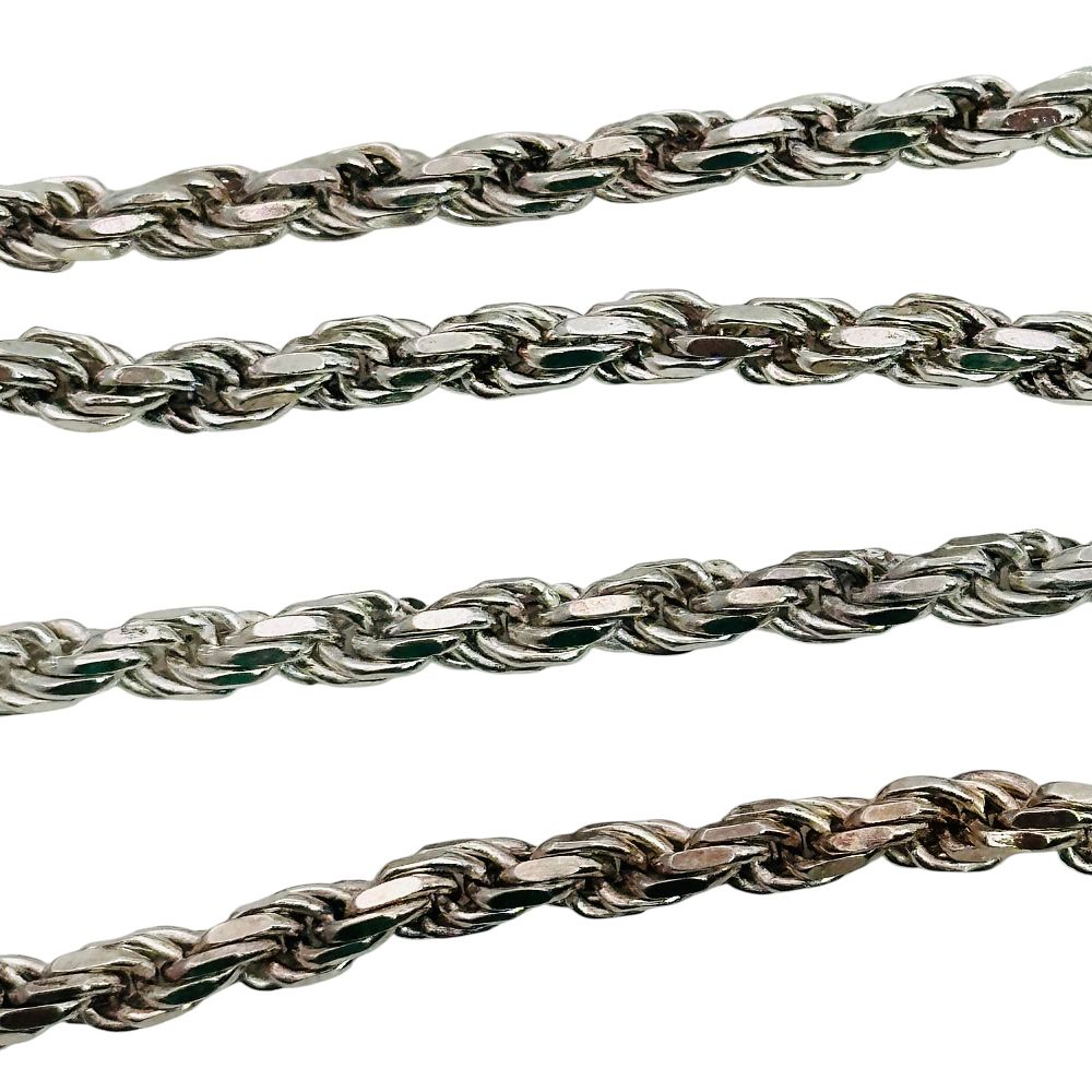 Lot 234: Signed Sterling Rope Chain Necklace