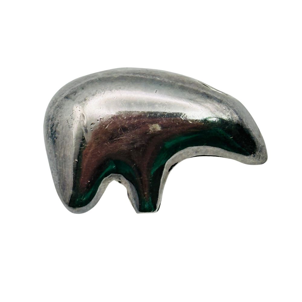 Lot 245: Southwest Sterling Bear Pendant