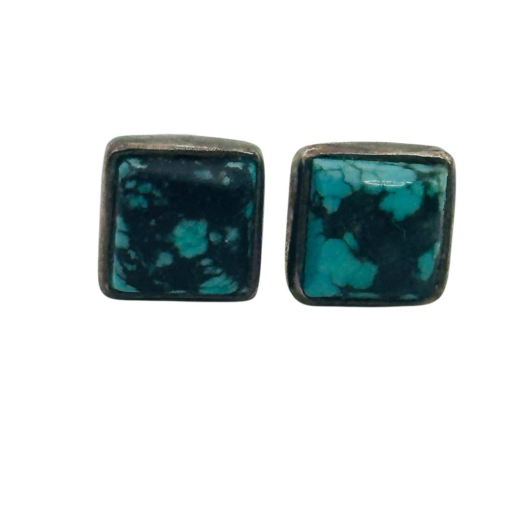 Lot 270: Sterling Turquoise Earrings
