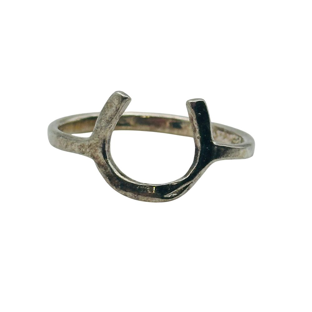 Lot 272: Sterling Horse Shoe Ring Sz 7