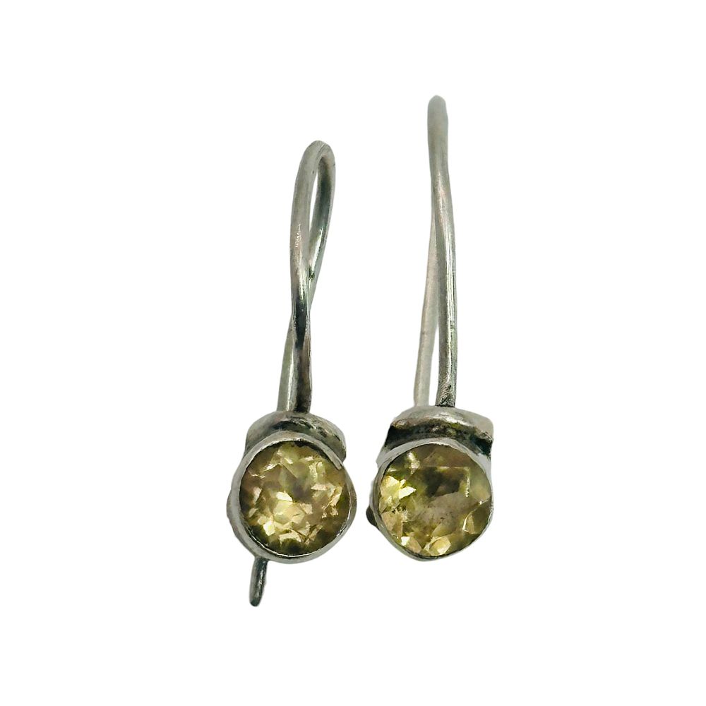 Lot 280: Sterling Citrine Earrings