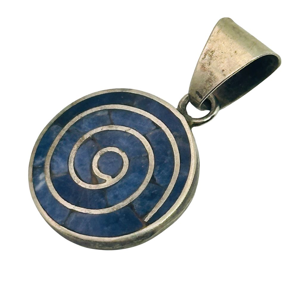 Lot 283: 950 Sterling Lapis Lazuli Pendant