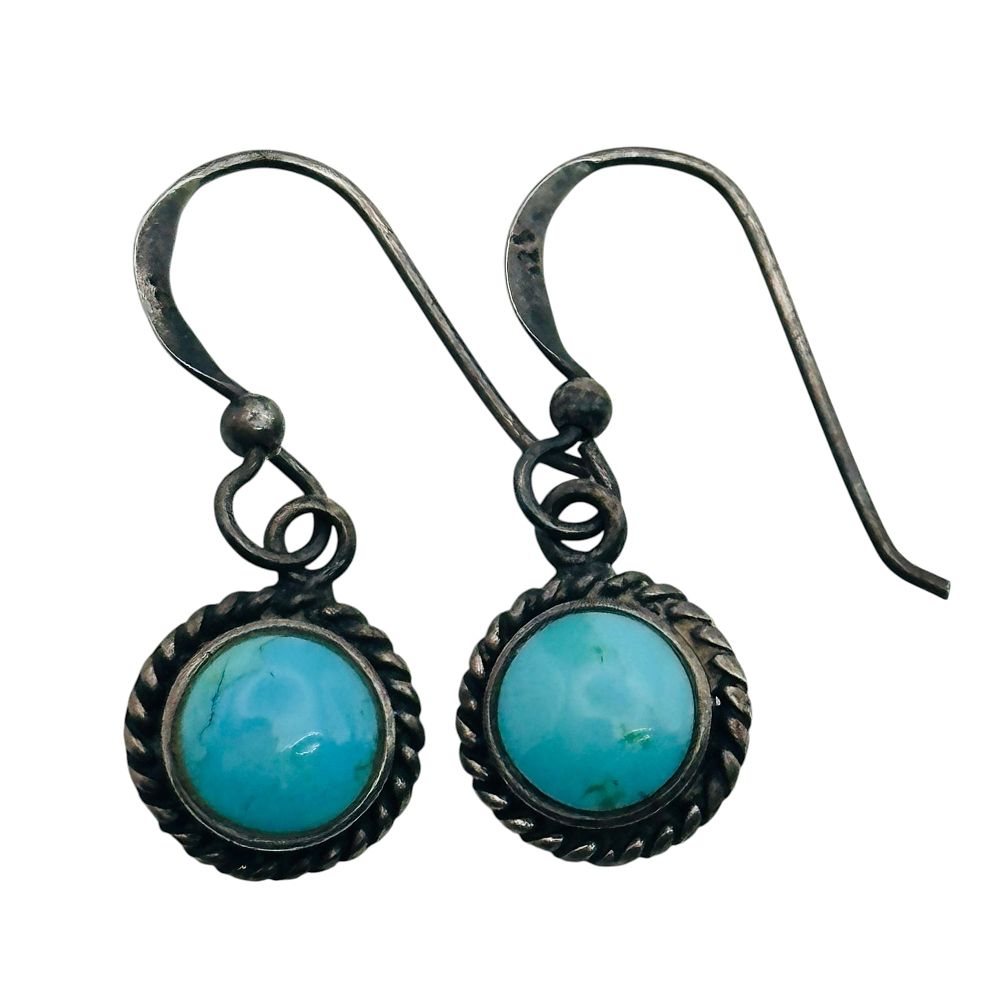 Lot 284: Boma Sterling Turquoise Earrings