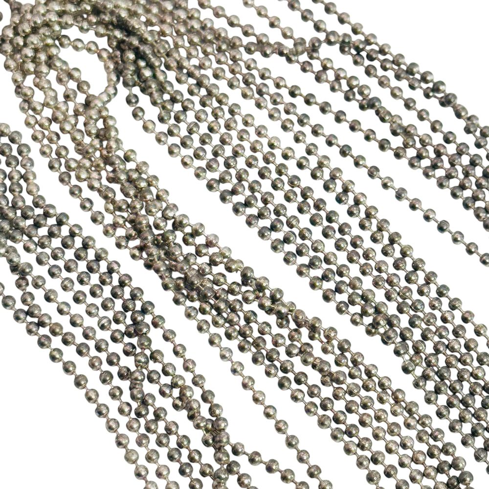 Lot 289: Sterling Multi Bead Chain Necklace