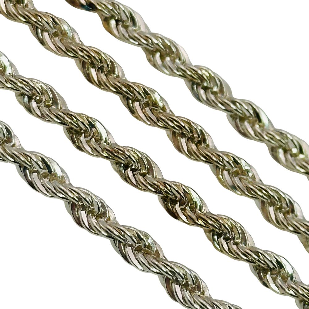 Lot 301: Sterling Rope Chain Necklace