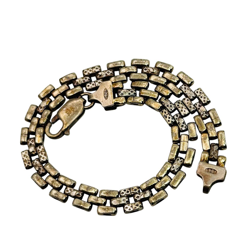 Lot 318: Milor Italy Sterling Link Bracelet