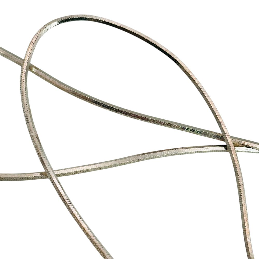 Lot 331: Italy Sterling Round Snake Chain Necklace