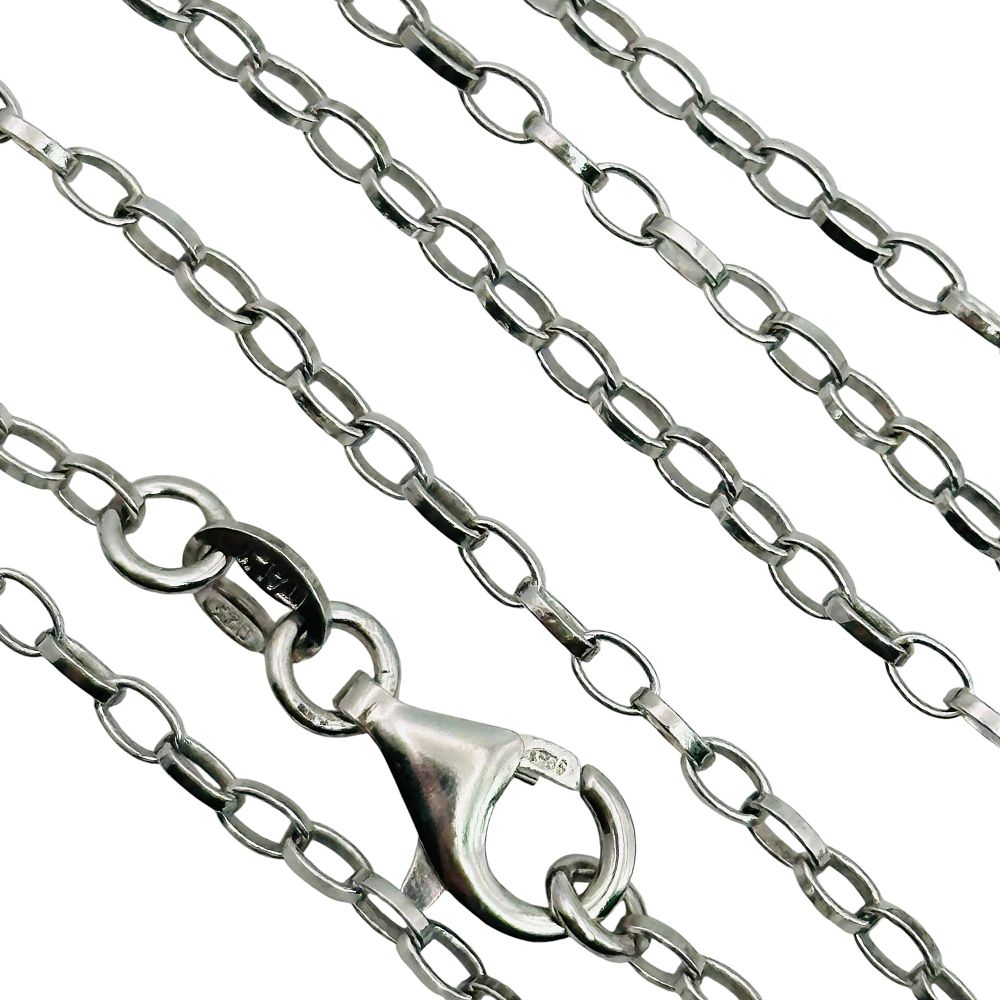 Lot 335: Italy Sterling Cable Chain Necklace