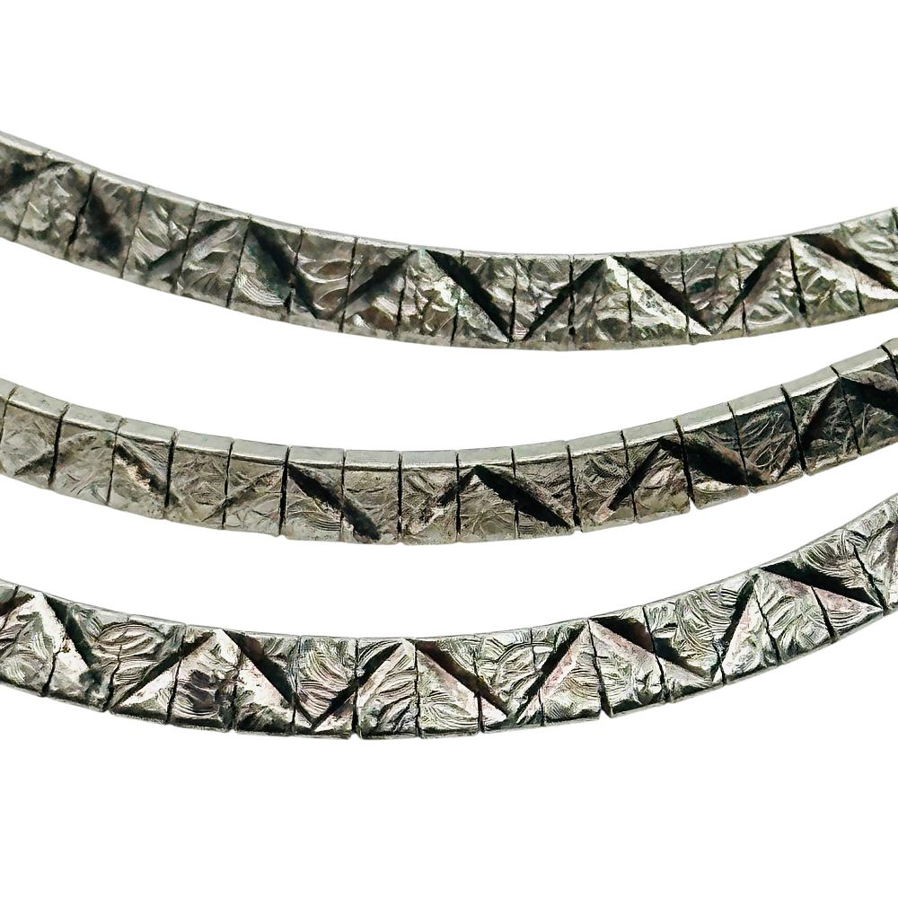 Lot 339: Italy Sterling Flat Snake Chain Necklace