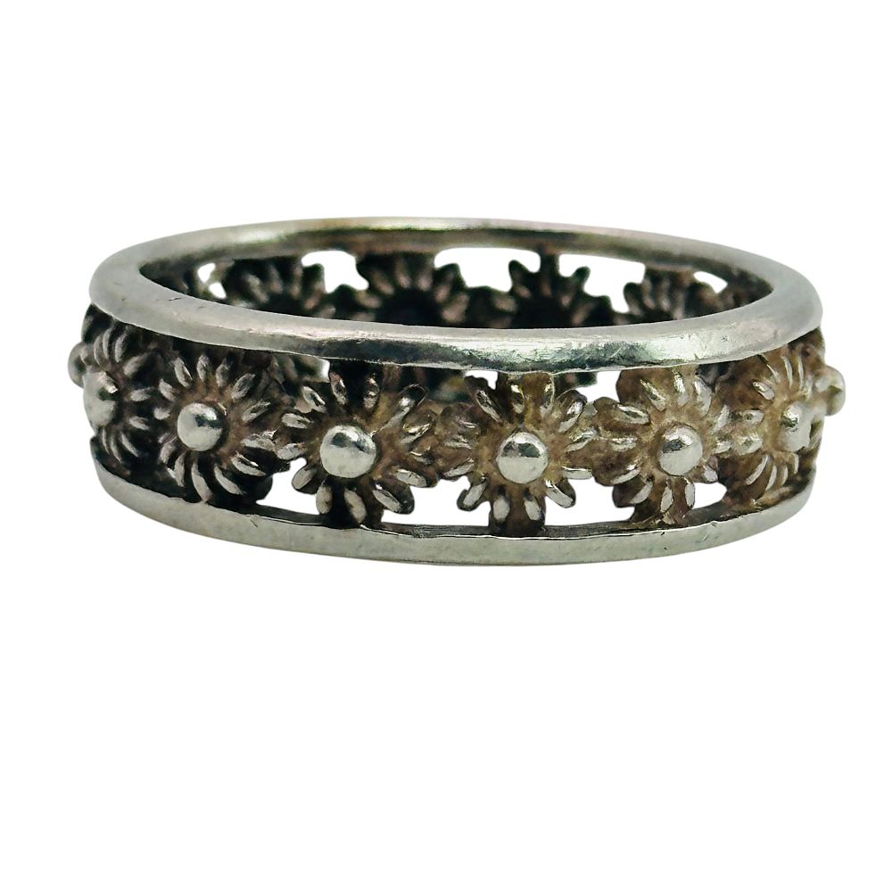 Lot 360: Sterling Sun Band Ring Sz 8