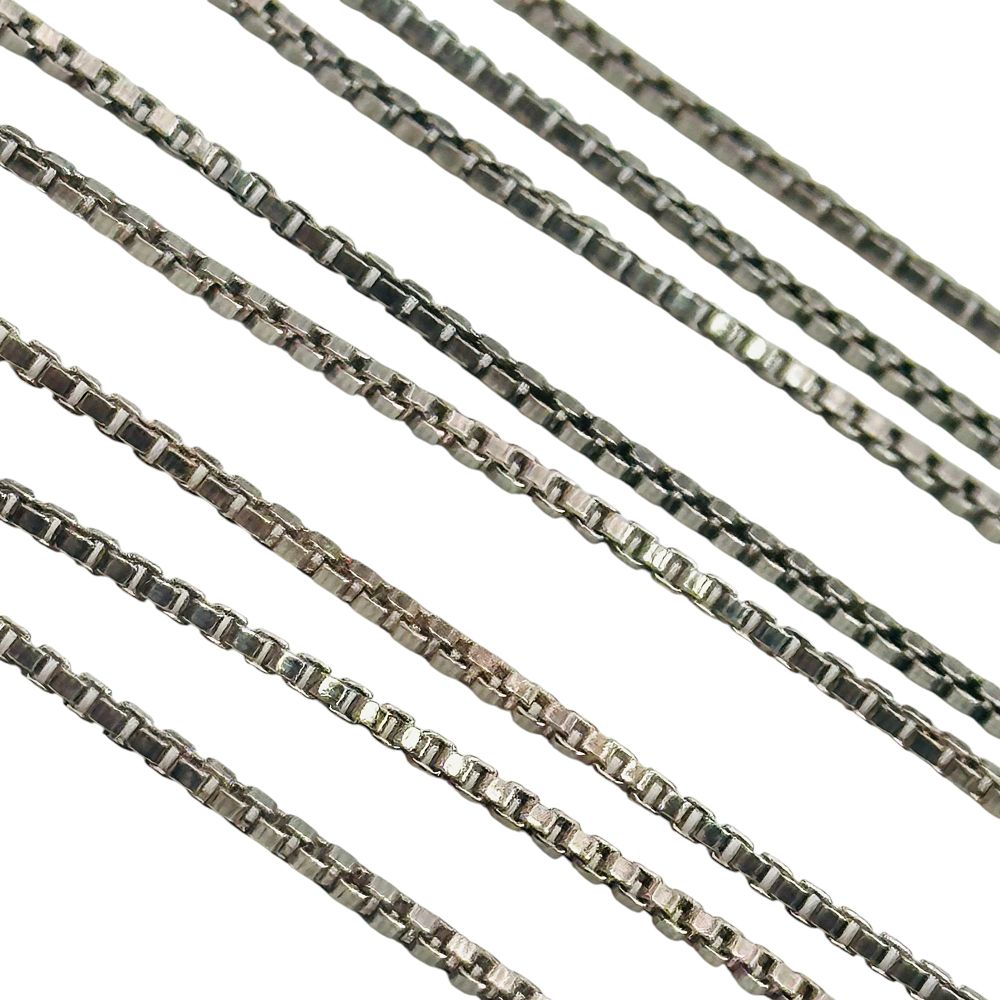 Lot 361: Signed Sterling Box Chain Necklace