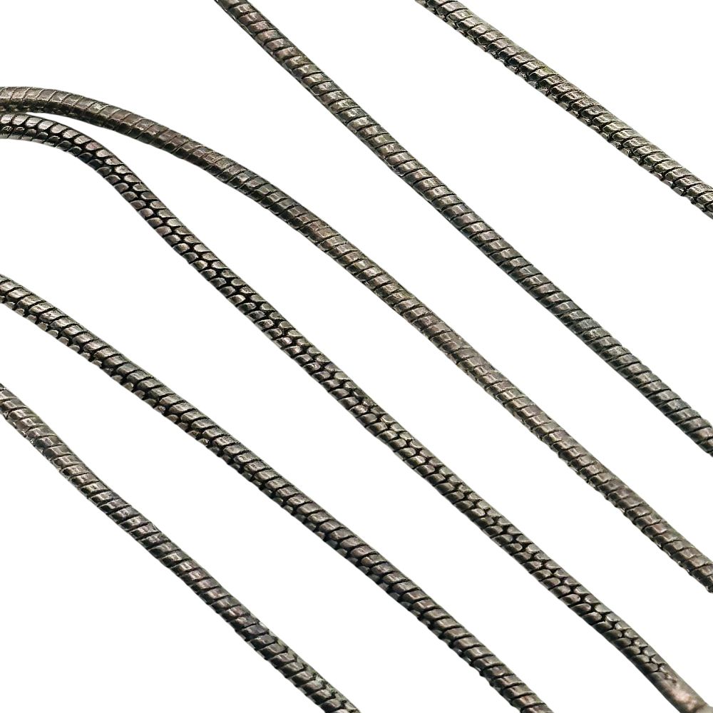 Lot 384: Sterling Round Snake Chain Necklace