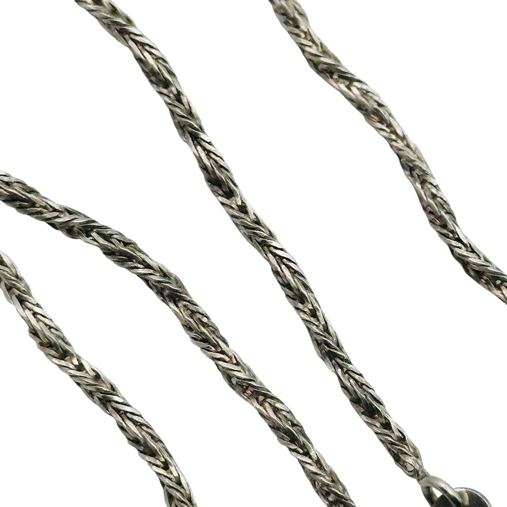 Lot 391: Sterling Wheat Chain Necklace